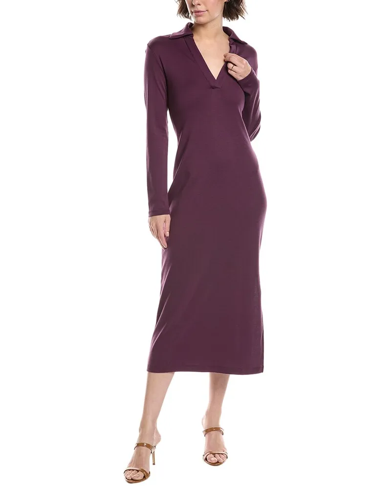 Vince Polo Sheath Dress Purple