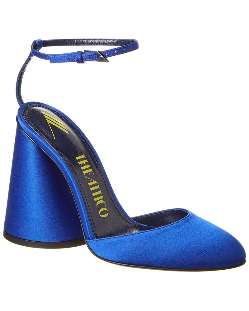 ATTICO Luz Satin Slingback Pump Blue