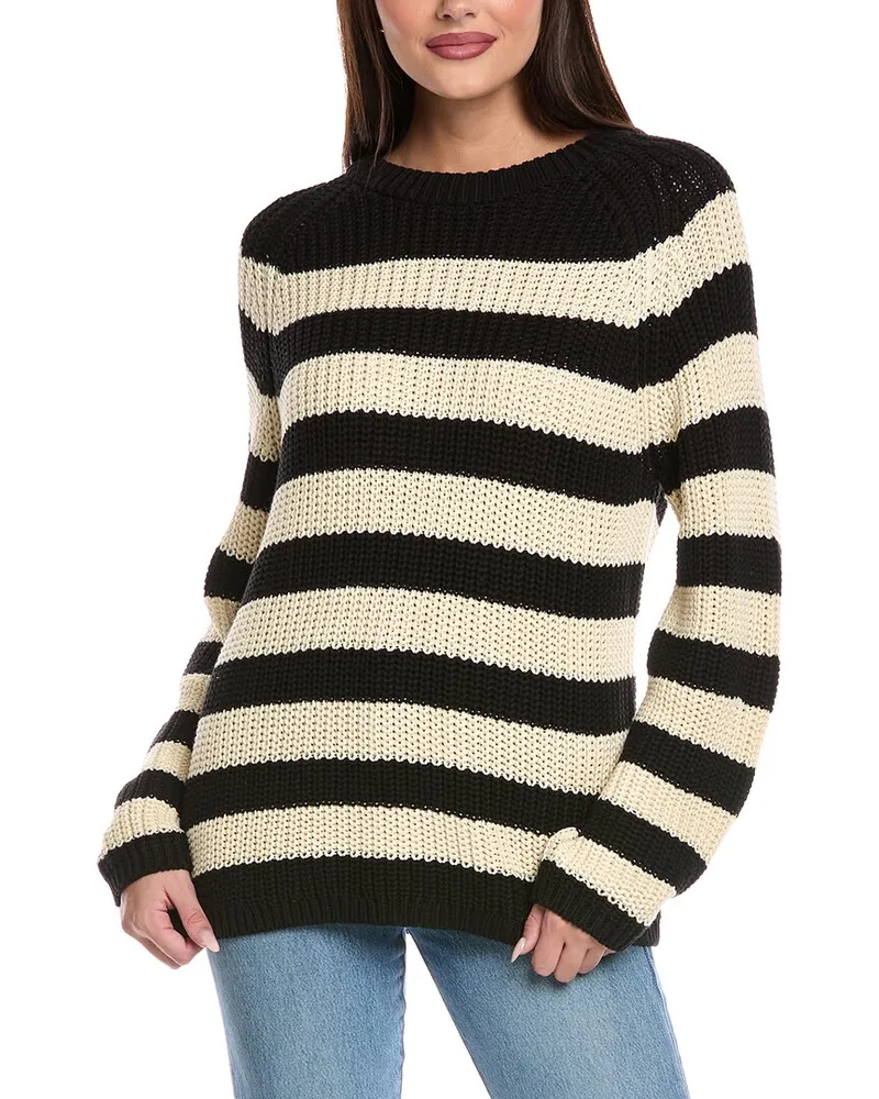 Graham & Spencer Shaker Rib Sweater Black