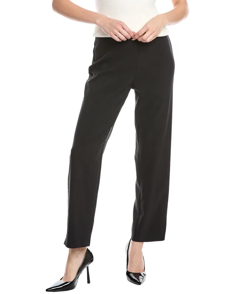 Anne Klein Petite Pull-On Hollywood Waist Straight Ankle Pant Nocolor