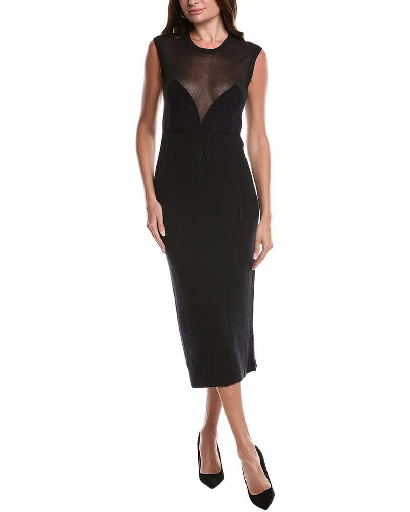 ST. JOHN Knit Maxi Dress Black
