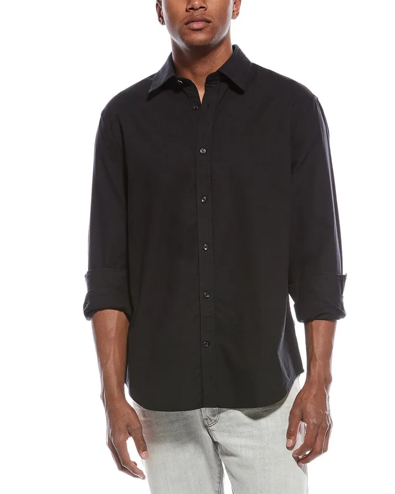 7 for all mankind Clean Front Shirt Black