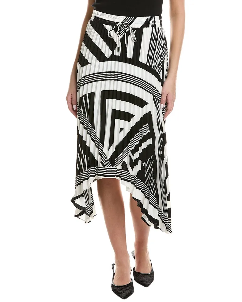 Karl Lagerfeld Pleated Midi Skirt Black