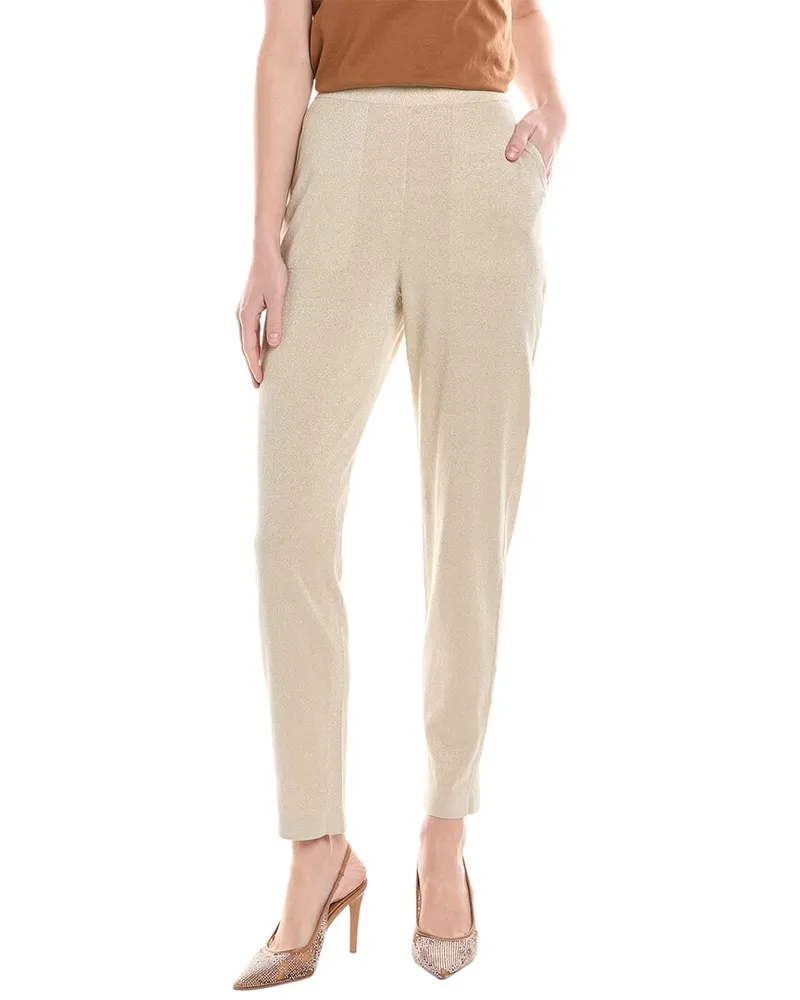 Akris Silk-Blend Trouser Gold