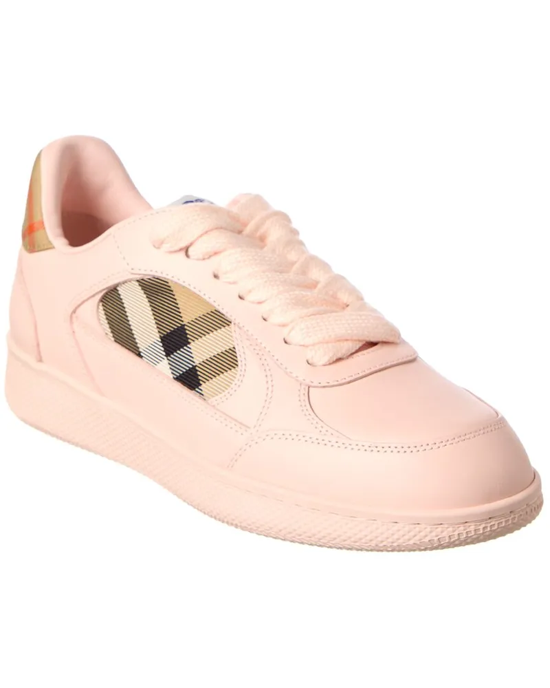 Burberry Terrace Check Canvas & Leather Sneaker Nocolor