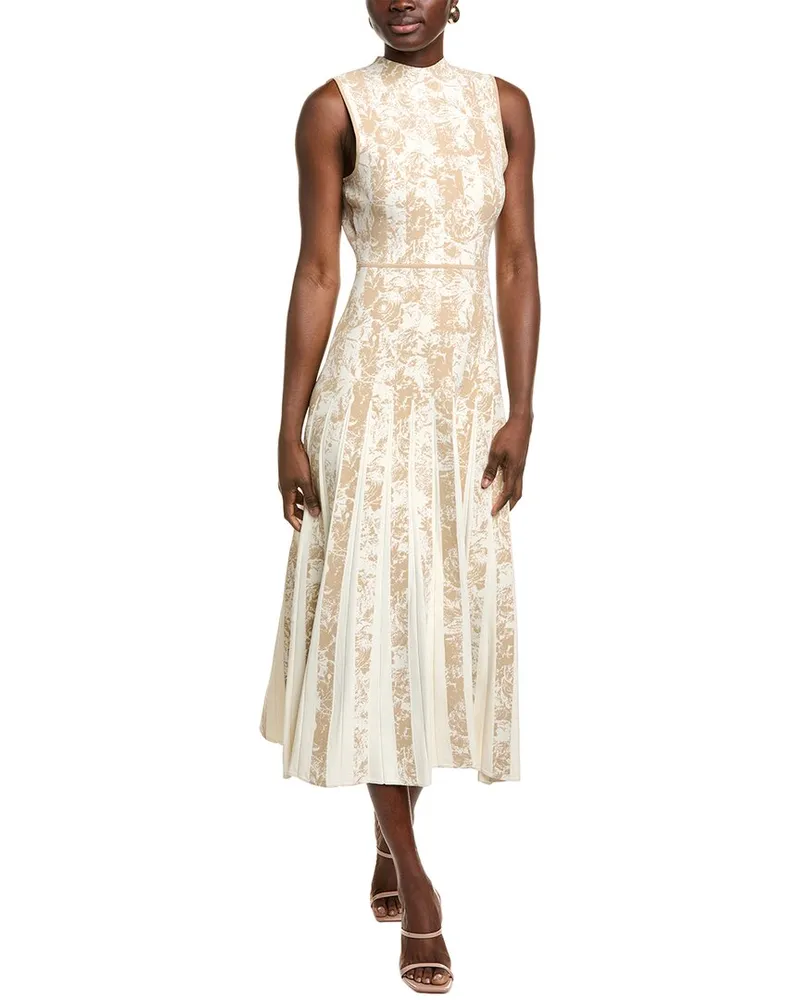 Lela Rose Midi Dress Tan