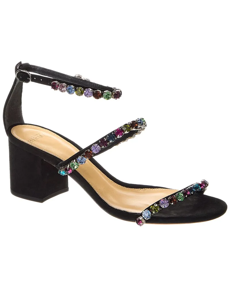 Alexandre Birman Alexa Crystals 60 Suede Sandal Black