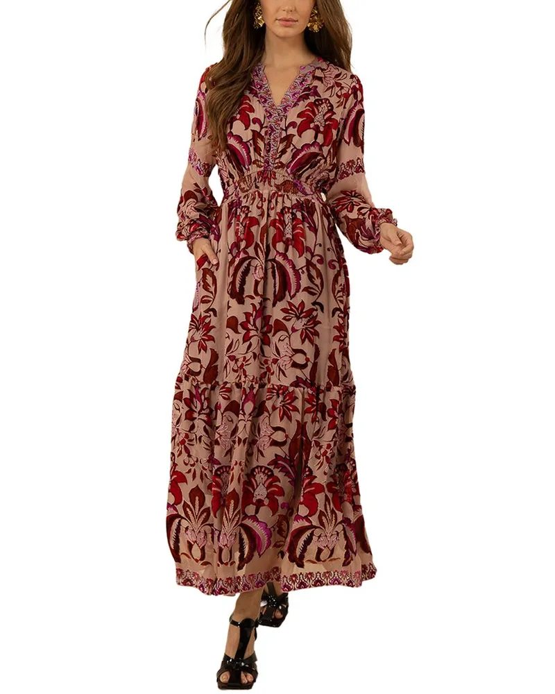 Hale Bob Alexa Silk-Blend Dress Nocolor
