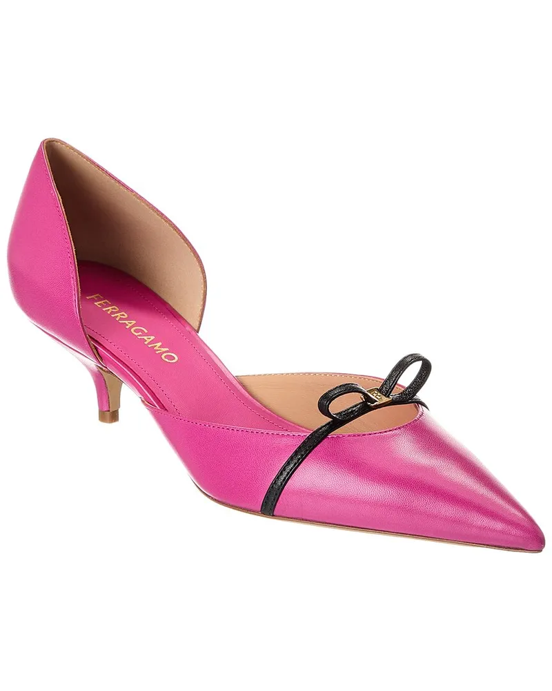Ferragamo Leather Pump Pink