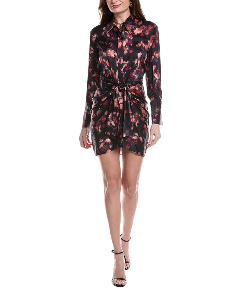 A.L.C. Mia Silk-Blend Shirtdress Blue
