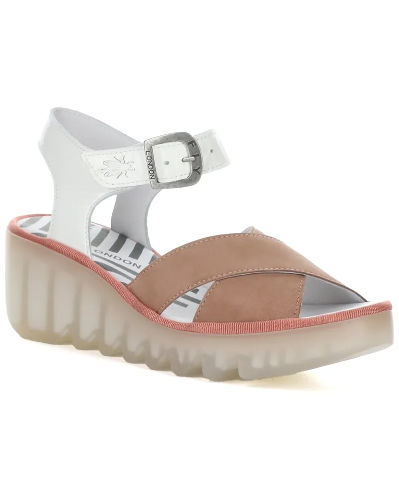 Fly London Bace Suede & Patent Sandal Nocolor