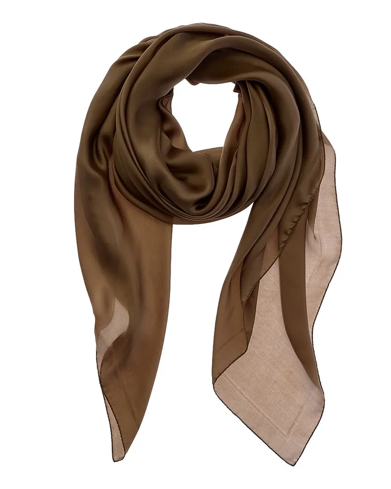 Saint Laurent Cassandre Silk Scarf Black