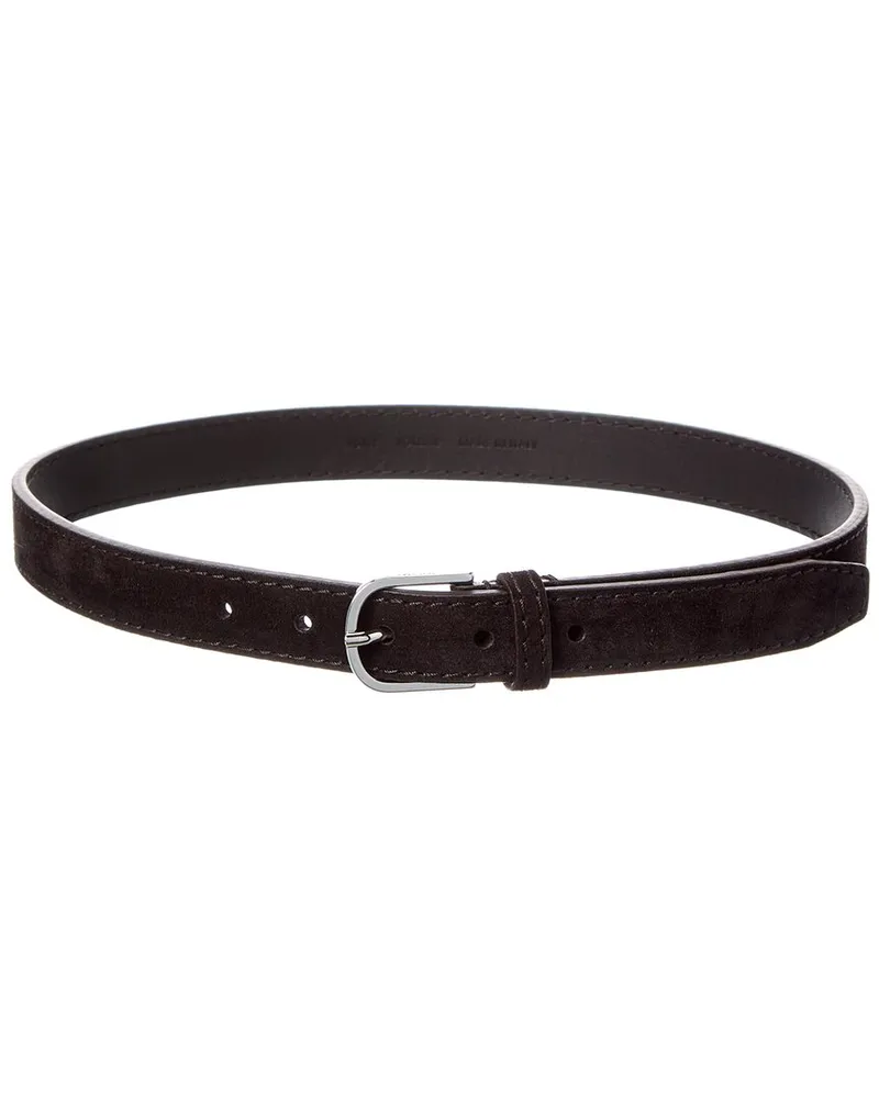 Totême Slim Suede Belt Brown
