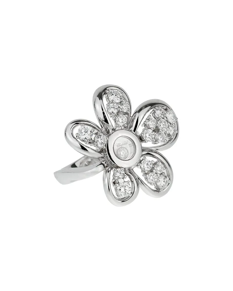 Chopard 18K 1.39 ct. tw. Diamond Flower Ring (Authentic Pre-Loved Nocolor