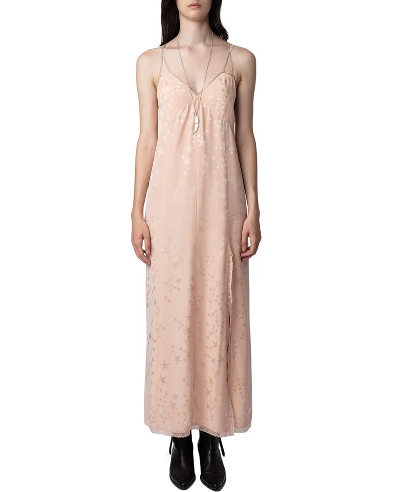 Zadig & Voltaire Rohal Jac Stars Strass Silk Dress Nocolor