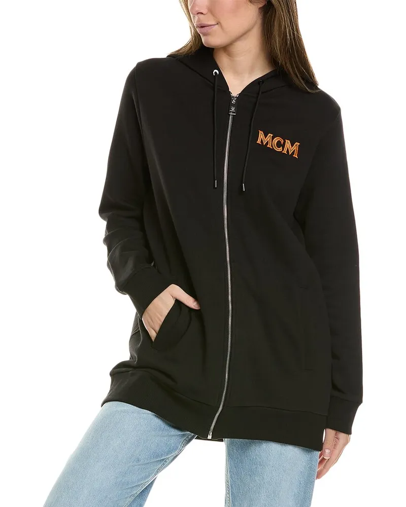 MCM Fringe Zip-Up Jacket Black