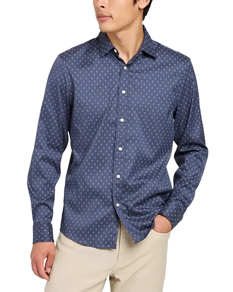 Faherty The Movement Shirt Navy
