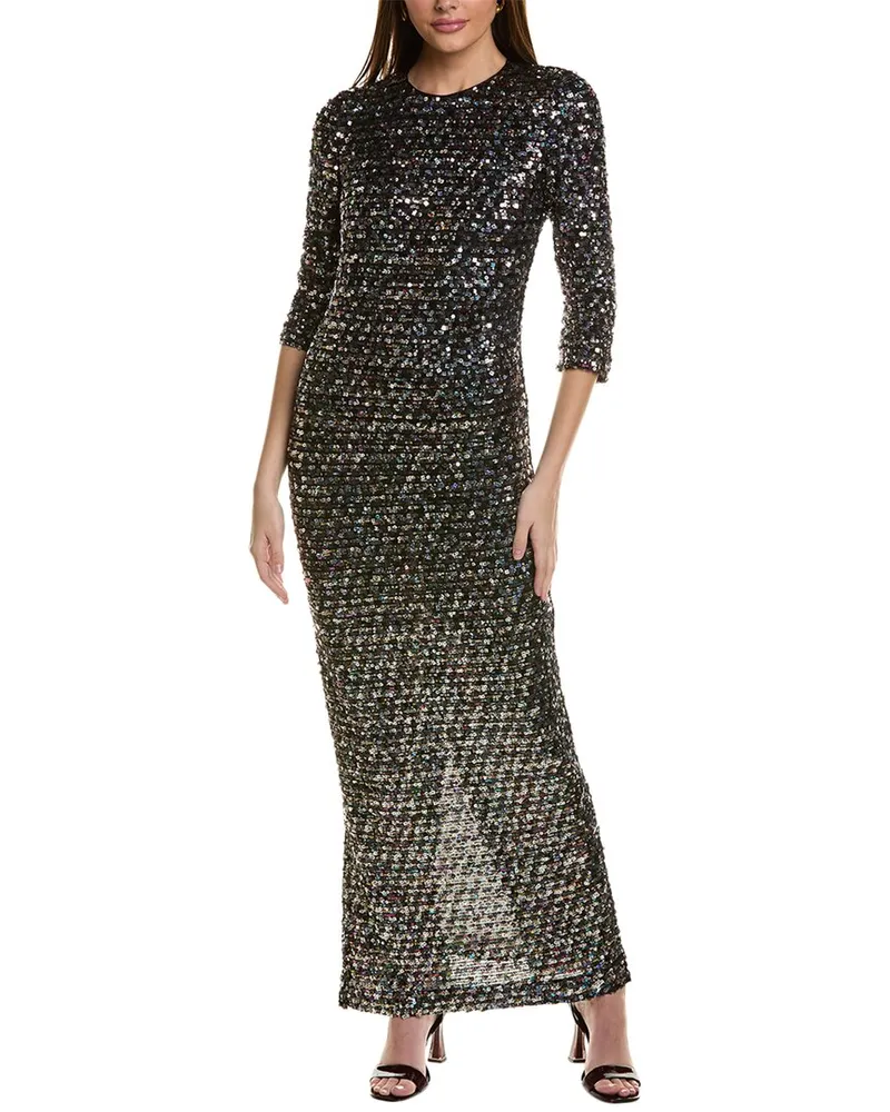 ST. JOHN Sequin Gown Black