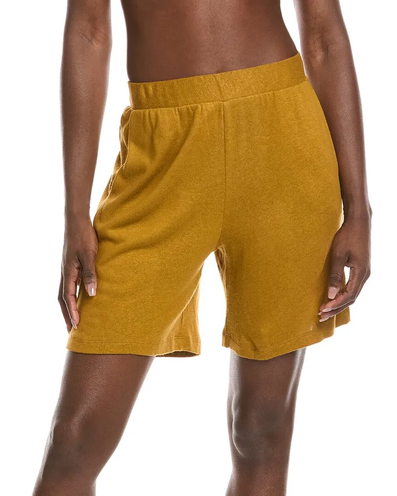 Hanro Linen-Blend Short Brown
