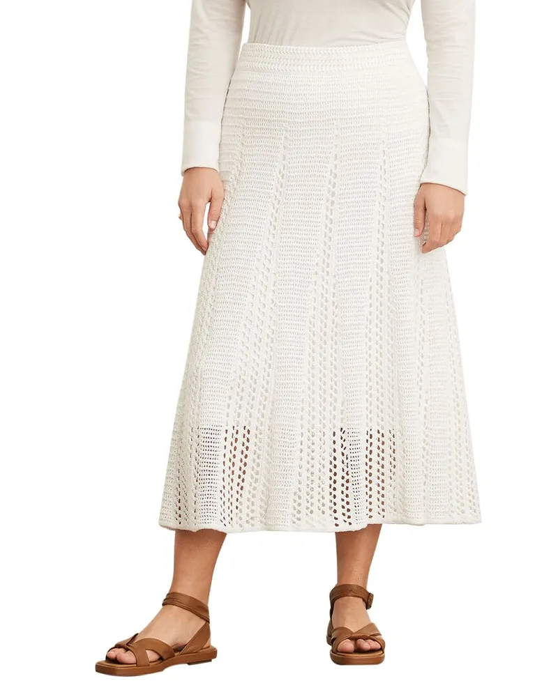 Vince Godet Crochet Skirt Nocolor