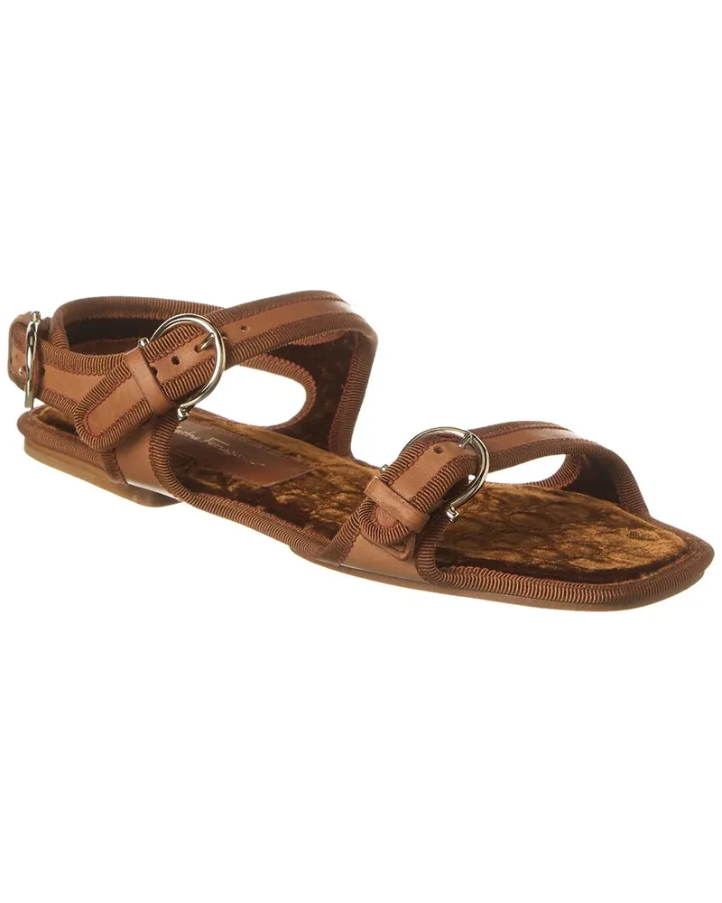 Ferragamo Anteo Leather Sandal Nocolor