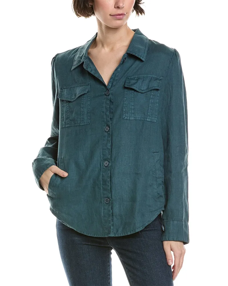 Michael Stars Jay Linen Shacket Grey