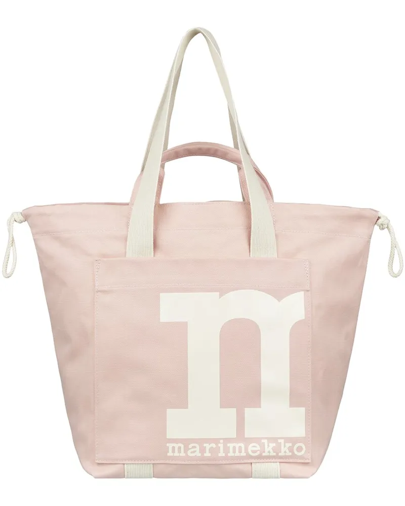 Marimekko Mono City Tote Solid Shoulder Bag Orange