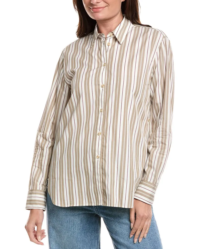 Rag & Bone Monty Stripe T-Shirt Beige