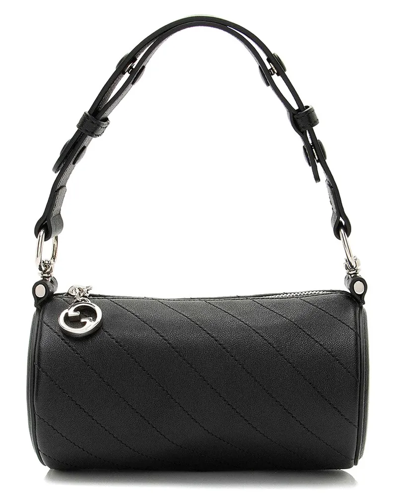 Gucci Black Calfskin Blondie Mini Barrel Bag (Authentic Pre-Loved Nocolor