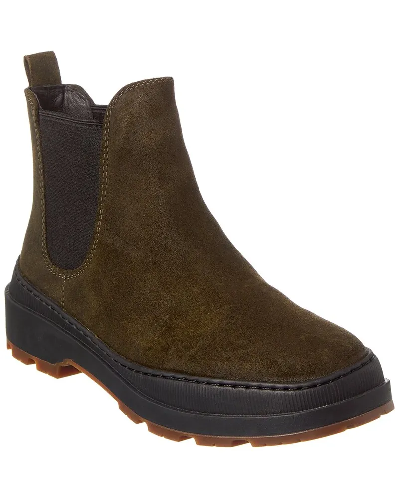 Camper Waxy UFO Suede Boot Green