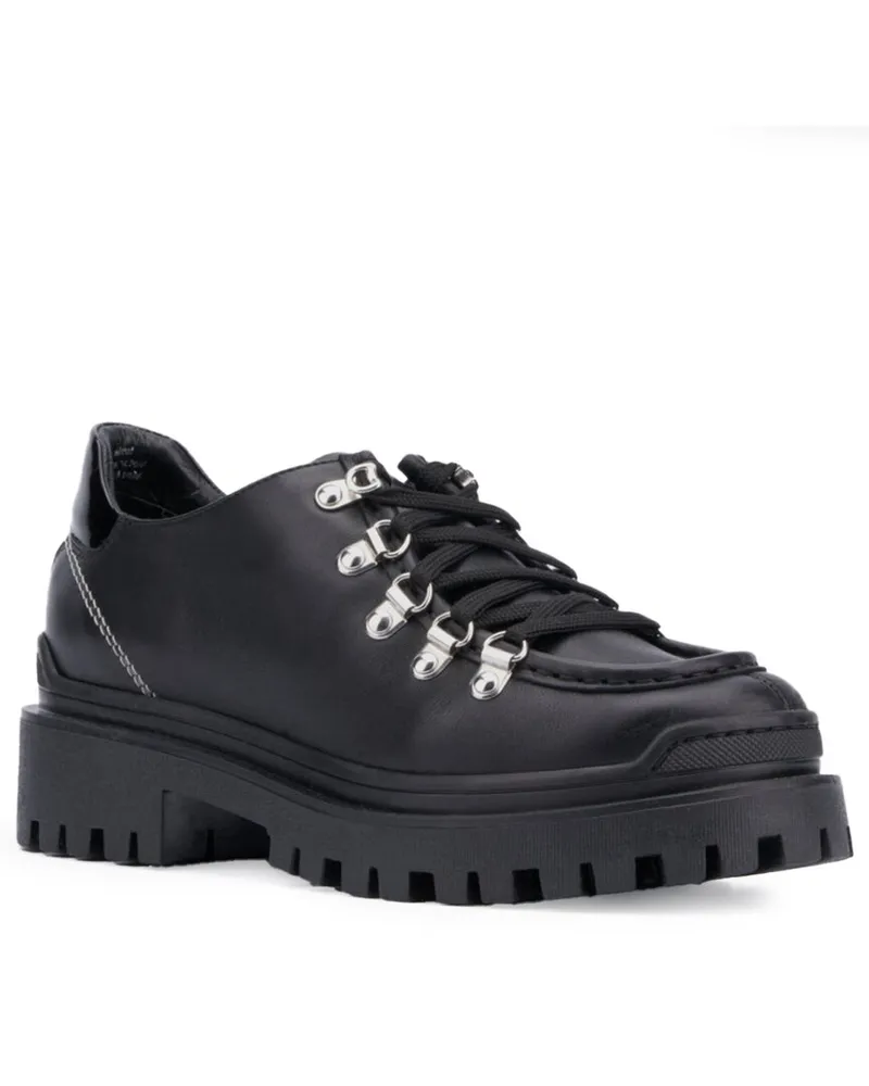 Aquatalia Claudina Weatherproof Leather Oxford Black