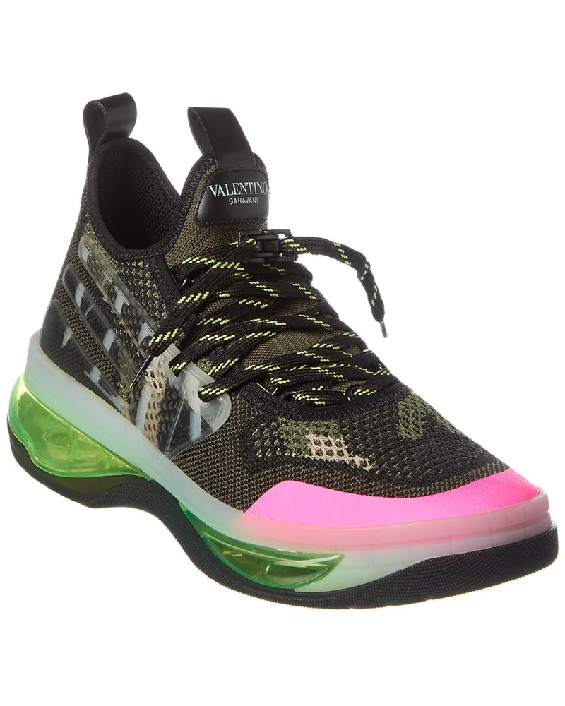 Valentino Garavani Knit Sneaker Green