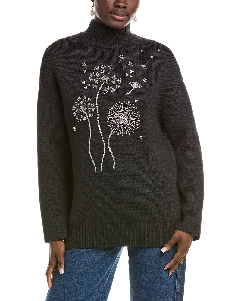 Oscar de la Renta Wool Sweater Grey