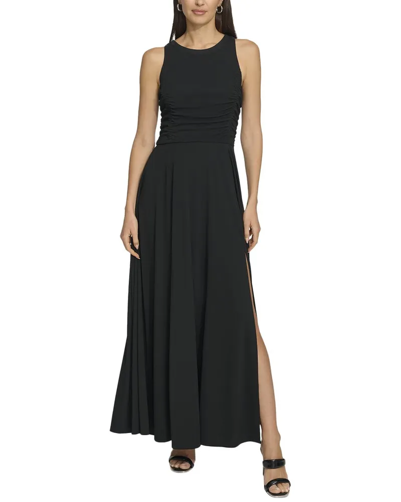 DKNY Sleeveless Mesh Maxi Dress Nocolor