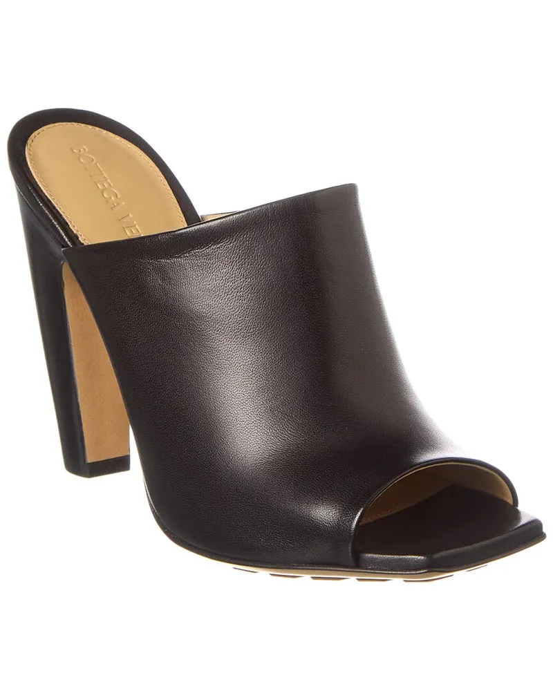 Bottega Veneta Canalazzo Leather Mule Black