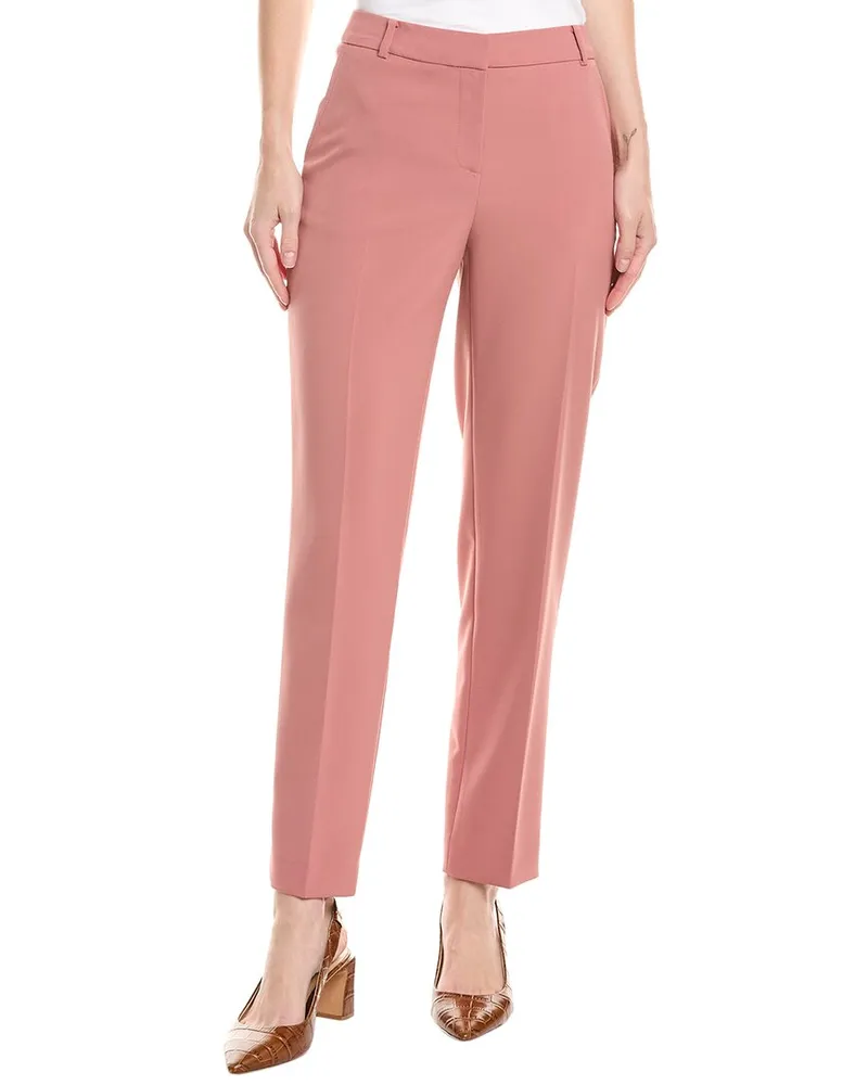 Anne Klein Straight Ankle Pant Pink