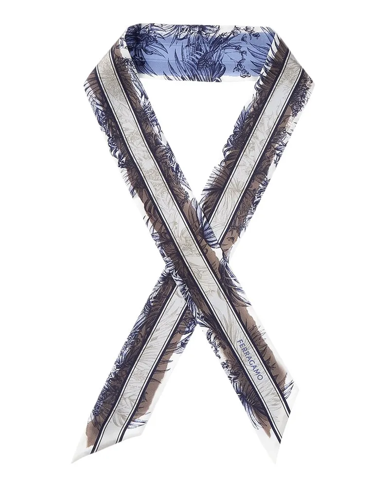 Ferragamo Feragamo Gravure Silk Scarf Nocolor