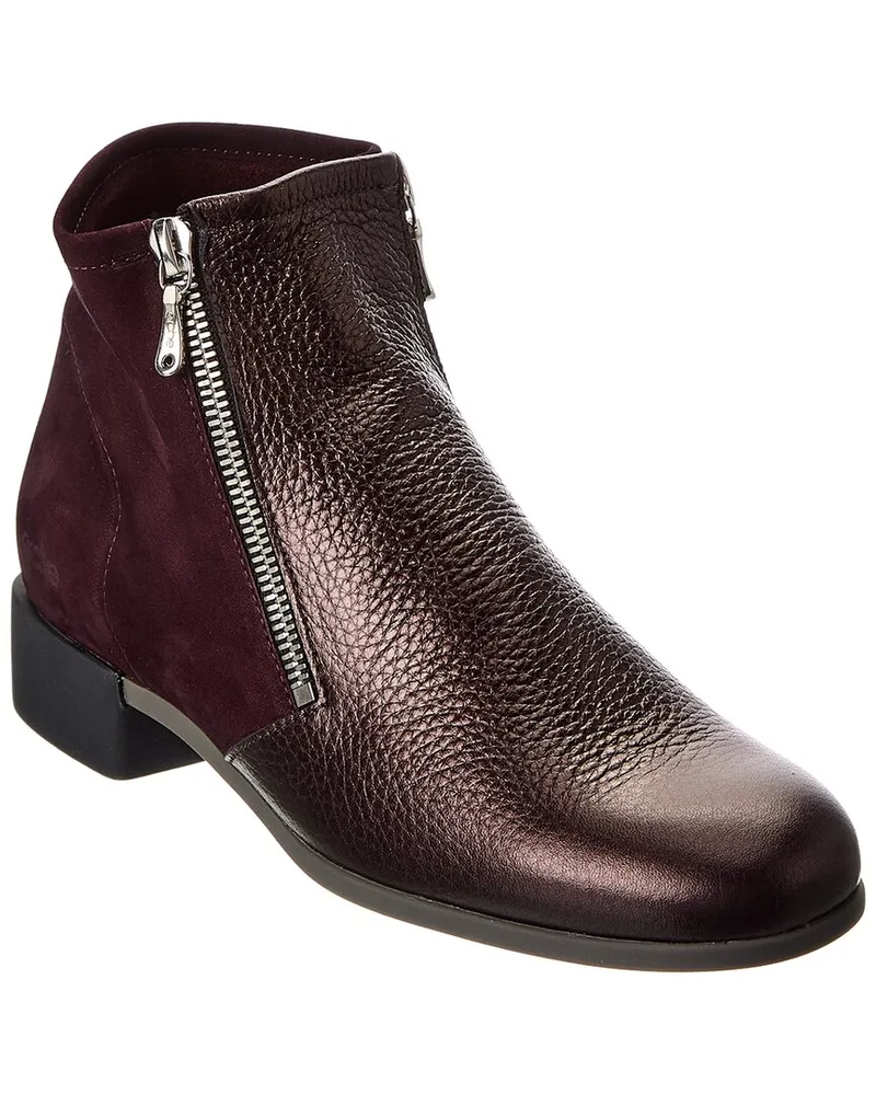 Arche Twitwi Leather Bootie Red