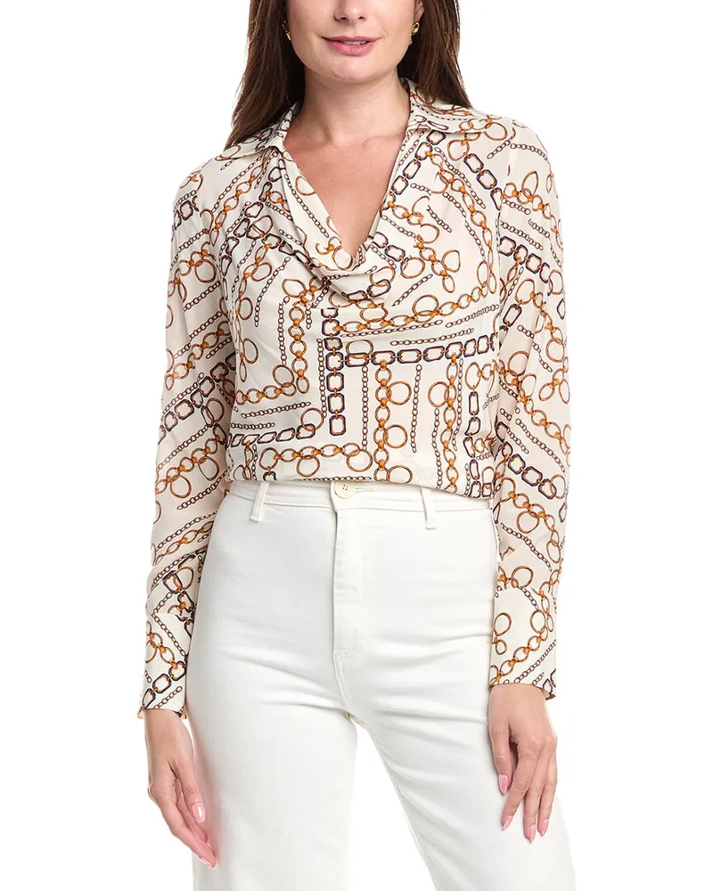 Elie Tahari The Ciaran Blouse White