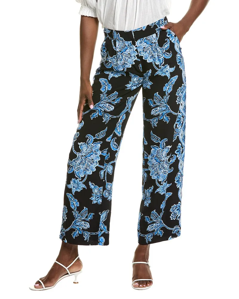 Elie Tahari Skylar Print Pant Blue