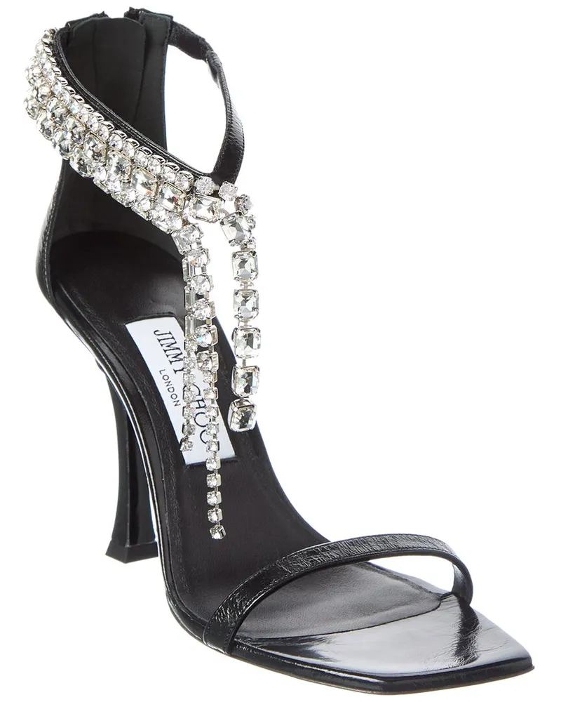 Jimmy Choo Variety 100 Leather Sandal Black