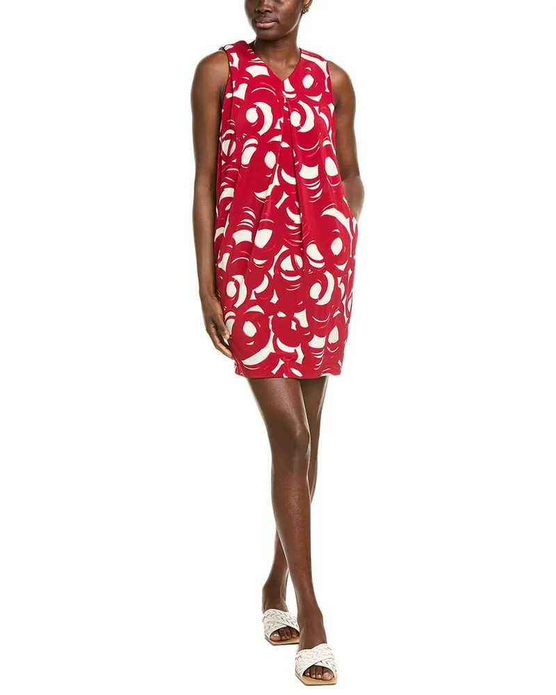 Alpha Studio Corto Tunica Mini Dress Red