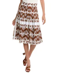 Samantha Sung Zelda Midi Skirt White