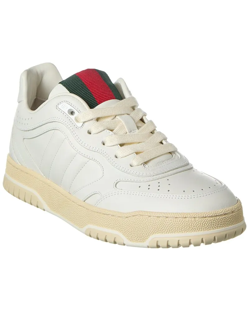Gucci Re-Web Leather Sneaker Nocolor