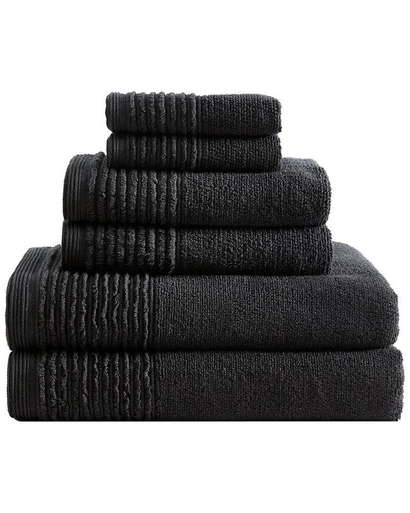 Vera Wang 6pc Sculpted Pleat Terry Towel Set Nocolor