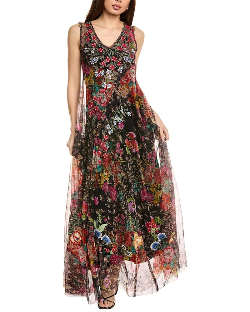 Johnny Was Mazzy Bias Dress Nocolor