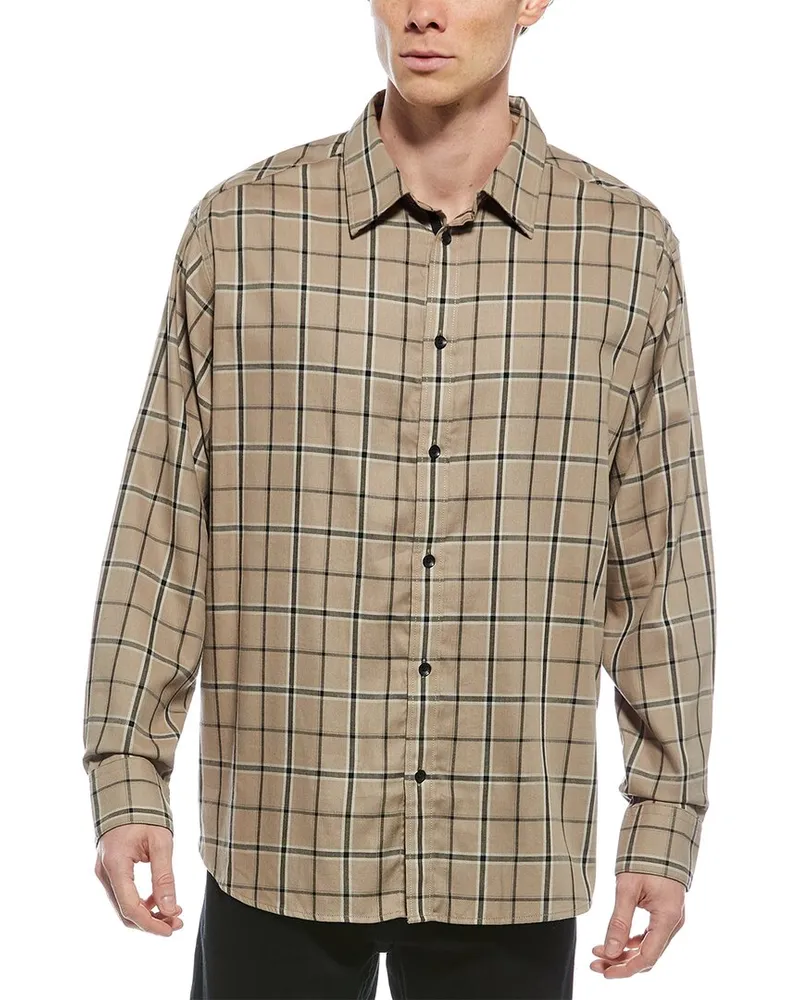 Rag & Bone Matthew Flannel Shirt Brown