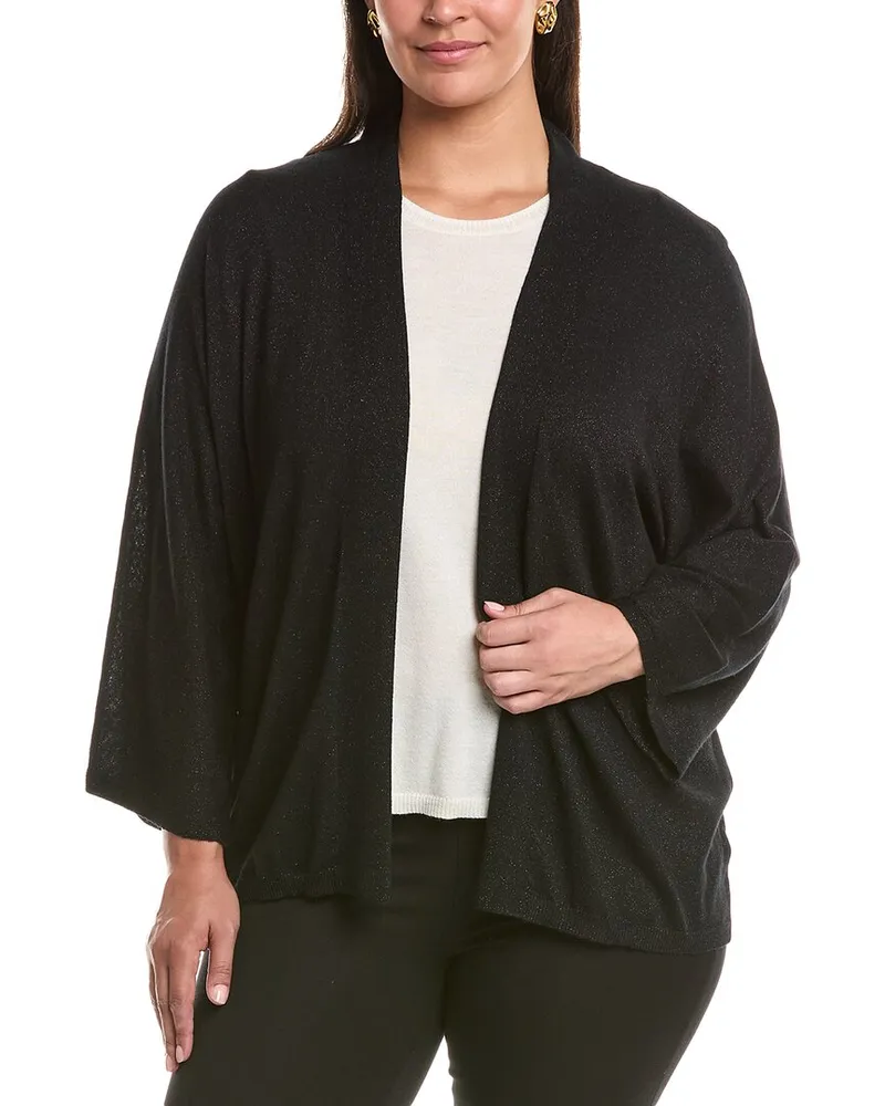 Marina Rinaldi Plus Stagno Wool-Blend Cardigan Nocolor