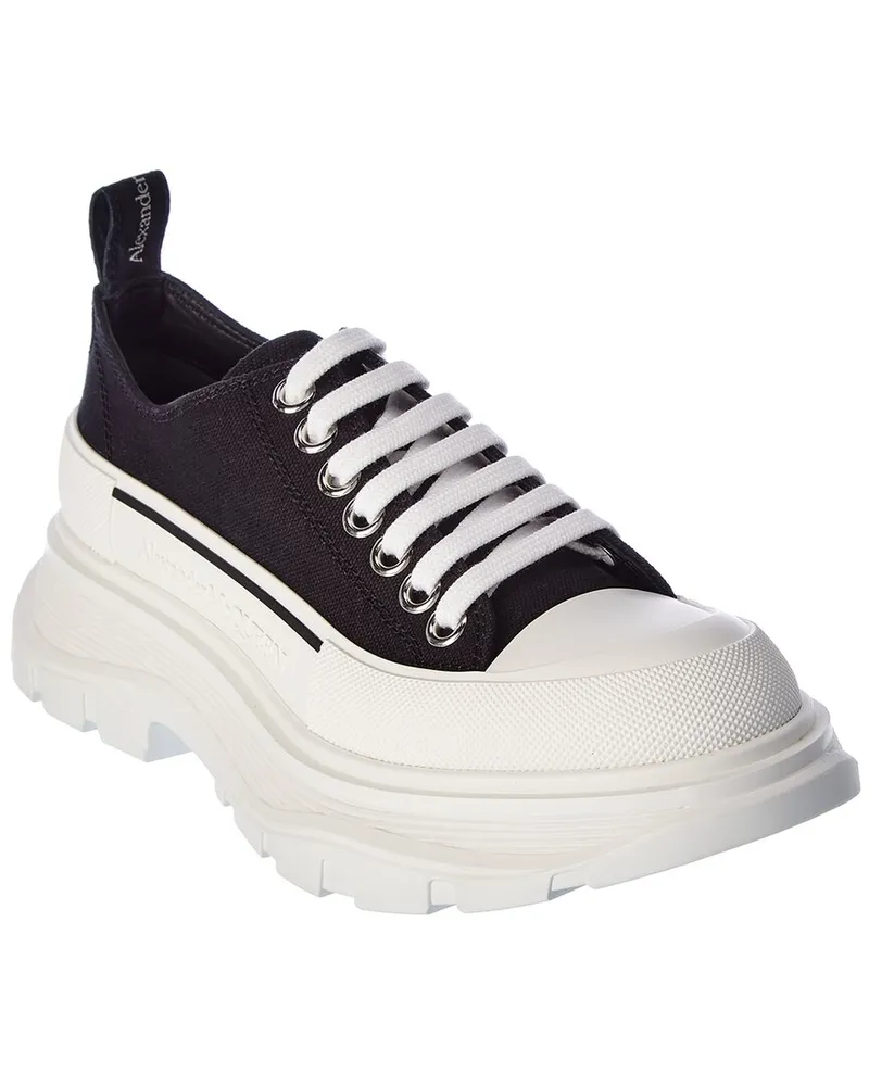 Alexander McQueen Tread Slick Canvas Sneaker Black