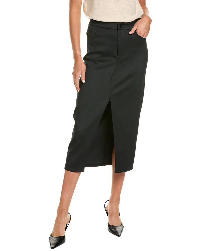 HUDSON Jeans Ponte Midi Skirt Black